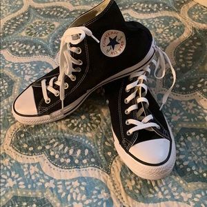 Converse Black High Tops Never Worn
